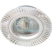 Точечный врезной светильник GS-M369 MR16 GU5.3 50W круг серебро Feron