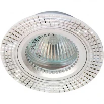 Точковий врізний світильник GS-M369 MR16 GU5.3 50W коло срібло Feron