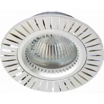 Точковий врізний світильник GS-M394 MR16 GU5.3 50W коло срібло Feron
