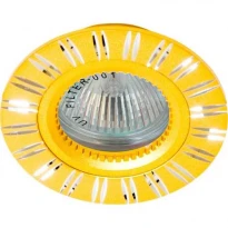 Точковий врізний світильник GS-M393 MR16 GU5.3 50W коло золото Feron