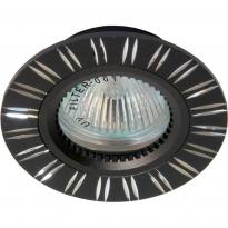 Точечный врезной светильник GS-M393 MR16 GU5.3 50W круг черный Feron