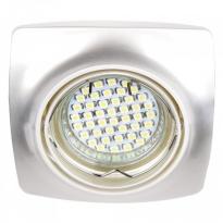 Точечный врезной поворотный светильник DL6045 MR-16 GU5.3 жемчужное серебро 30127 Feron