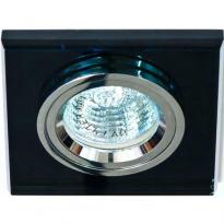 Точечный врезной светильник 8170-2 MR16 GU5.3 50W квадрат серый серебро Feron