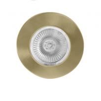 Точечный врезной светильник DL307/113 MR16 GU5.3 50W круг античное золото Feron