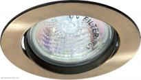 Точечный врезной светильник DL308 MR16 GU5.3 50W круг античное золото Feron