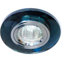 Точечный врезной светильник 8050-2 MR16 GU5.3 50W круг серый серебро Feron
