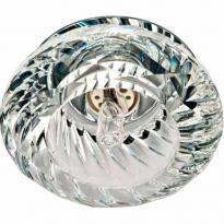 Точечный врезной светильник JD85 JCD9 G9 35W сфера прозрачный чайный Feron