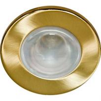 Точечный врезной светильник 1713 R50 E14 60W круг золото Feron