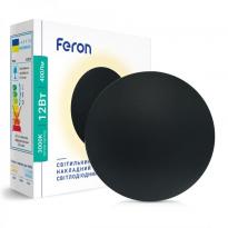 Настенный накладной светодиодный  светильник AL8100 12W 3000K черный Feron