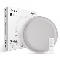 Світлодіодний світильник функціональний AL6070 RING 70W 3000K-4000K-6500K IP20 білий 40215 Feron