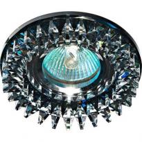 Точечный врезной светильник CD2540 MR16 GU5.3 50W круг прозрачный серый Feron