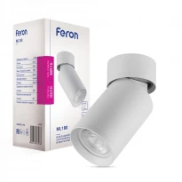Світильник спотовий поворотний накладний ML180 MR-16 GU10 IP20 білий 41876 Feron