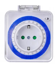 Реле времени механический суточное розеточное 554 TM31 16A 3500W IP44 Feron