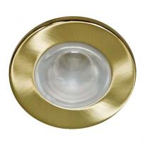 Точечный врезной светильник 1714 R63 E27 60W круг матовое золото Feron
