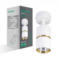 Накладний спотовий поворотний світильник ML312-1 білий золото IP20 GU10 MR16 80229 BAMBOO Ardero