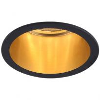 Точковий врізний світильник DL6003 50W MR16 GU5.3 коло чорний-золото 6144 Feron