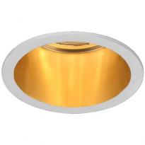 Точечный врезной светильник DL6003 50W MR16 GU5.3 круг белый-золото 6145 Feron