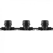 Гирлянда Белт-лайт CL50-8 10*Е27 черная IP65 6493 Fero
