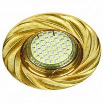 Точечный врезной светильник поворотный DL6027 MR16 GU5.3 50W круг золото Feron