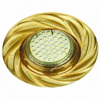 Точковий врізний світильник поворотний DL6027 MR16 GU5.3 50W коло золото Feron