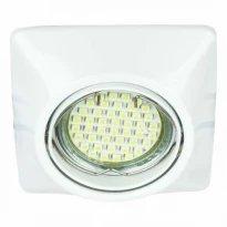 Точковий врізний світильник поворотний DL6046 MR16 GU5.3 50W квадрат білий Feron