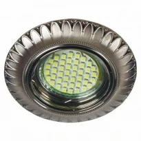 Точковий врізний світильник поворотний DL6051 MR16 GU5.3 50W коло титан Feron