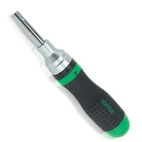 Трещоточная отвертка-битодержатель 1/4", 5/16", 7/16" FTED1421 TOPTUL