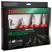 Набір пасатижів діелектричних 4од. 1000V VDE GAAE0406 TOPTUL