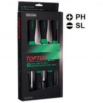 Набор отверток ударных с шестигранником 6ед. GAAE0605 TOPTUL