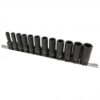 Набор ударных длинных головок 1/2" 12ед. 8,10,12-19,21,22мм (на планке) GAAQ1614D TOPTUL