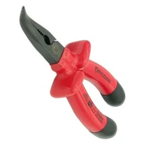 Плоскогубцы с удлиненными губками 6" 150мм загнутые, изолированные ручки 1000V IBN0106 Стандарт