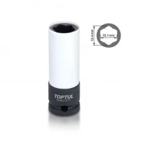 Головка 17мм ударна довга 1/2" для Mercedes-Benz KABQ1617 TOPTUL