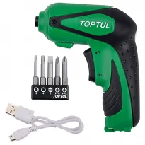 Электроотвертка 3Нм 1/4" аккумуляторная KPDB0803 TOPTUL