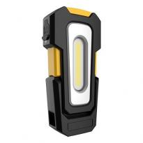 Ліхтар світлодіодний на акумуляторі складний 2+1W чорно-жовтий L-0303W PROTESTER