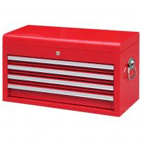 Ящик для инструмента 660x307x377мм 4 секции металл красный NTBT4004-X Torin