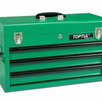 Ящик для инструмента 508x232x302мм 3 секции металл зеленый TBAA0303 TOPTUL
