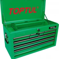 Ящик для инструмента 660x307x378мм 6 секций металл зеленый TBAA0601 TOPTUL