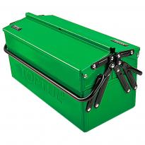 Ящик для инструмента 345x160x240мм 3 секции металл зеленый TBAC345A TOPTUL