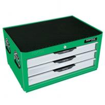 Ящик для інструменту 459x687x360мм 3 секції Pro-Line метал зелений TBAD0301 TOPTUL