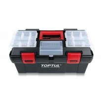 Ящик для инструмента 445x240x205мм 3 секции пластик черный TBAE0302 TOPTUL