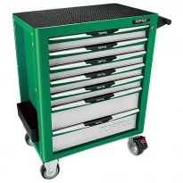 Візок для інструменту 746x462x805мм Pro-Plus 7 секцій метал зелений TCAM0701 TOPTUL