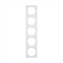 Рамка 5 постов пластик/белая R.3 10152289 Hager