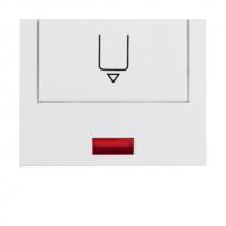 Накладка для карточного вимикача для готелів з лінзою біла K.1 16417109 Hager