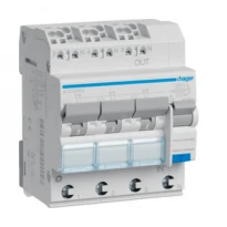Дифавтомат 4 полюса 3P+N тип С 10A/30mA/6kA QuickConnect ADZ360D Hager