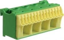 PE-клемма (земля) QiuckConnect 4x16мм.кв.+14x4мм.кв. ширина 75мм. KN18E Hager