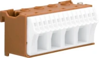 Фазная клемма QiuckConnect 4x16мм.кв.+14x4мм.кв. ширина 75мм. KN18P Hager