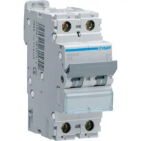 Автомат для защиты сети 2A 25kA 2 полюса тип C NRN202 Hager