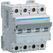Выключатель автомат 63A 15kA 4 полюса тип C NRN463 Hager
