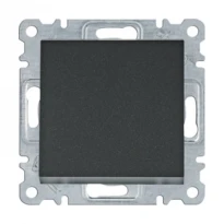 Механізм вимикача 1-клавішний 1-полюсний Lumina чорний 10A/230V WL0013 Hager