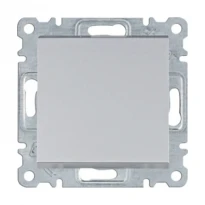 Механизм выключателя 1-клавишный Lumina серебряный 10A/230V WL0022 Hager